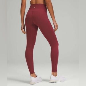 Lululemon Wunder Train High-Rise Tight 28" Mulled Wine size 6